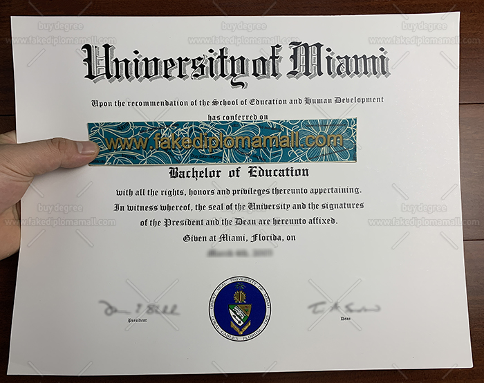 University of Miami Fake Diploma University of Miami Fake Degree Certificate, Buy UMiami Fake Diploma