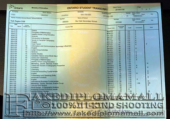 University of Ontario Institute of Technology Transcript Where to Order the Ontario Secondary School Official Transcript?