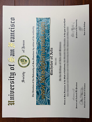 How to Buy Fake USF Degree? University of San Francisco Fake Diploma Sample