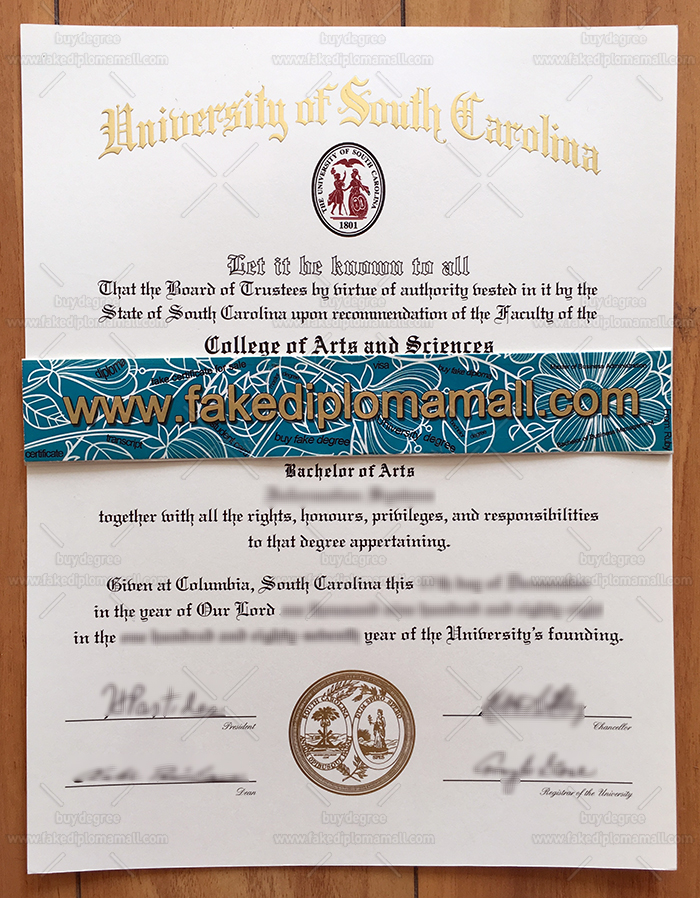 University of South Carolina Fake Diploma The Procedure Of Creating The University of South Carolina Fake Diploma