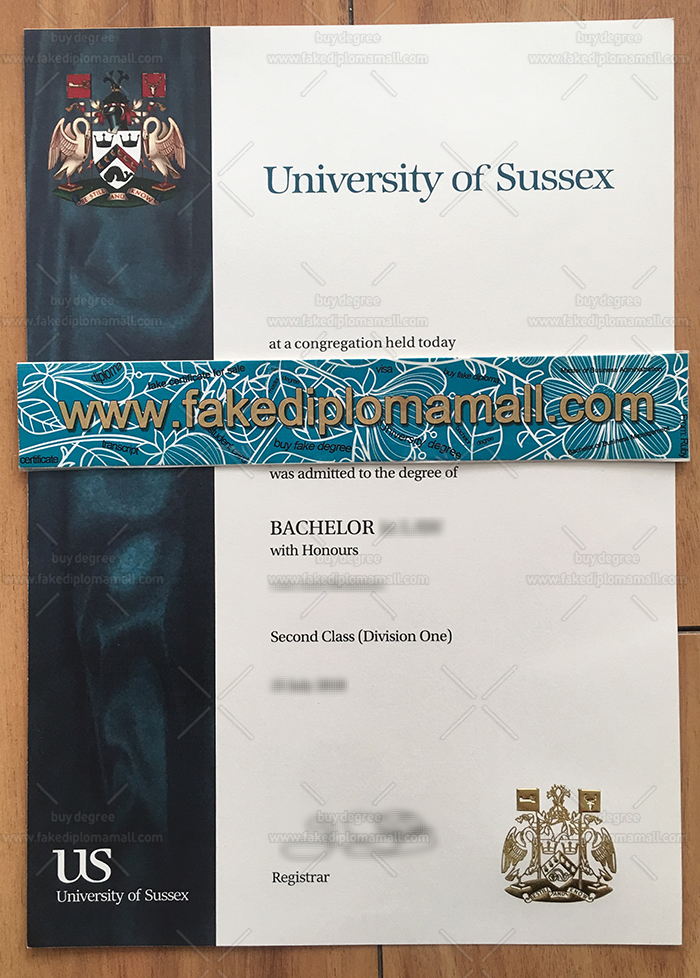 University of Sussex Fake Diploma Bachelor of Science Degree From University of Sussex in Brighton