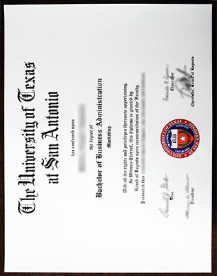 University of Texas at San Antonio Degree 315x400 Samples