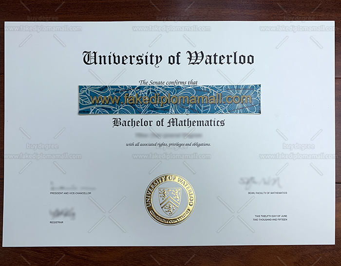 University of Waterloo Fake Diploma 1 Do You Want To Get A Fake University of Waterloo Actuarial Science Diploma?