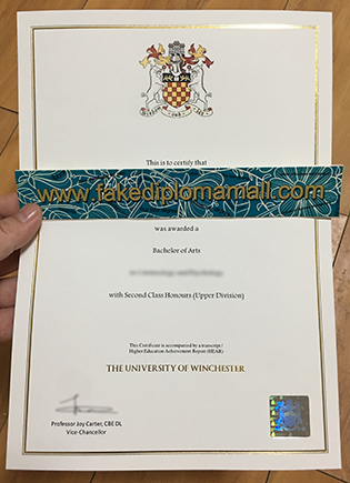 Fake University of Winchester Diploma, Buy A Fake Degree From England