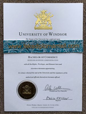 University of Windsor Degree Certificate 301x400 Samples