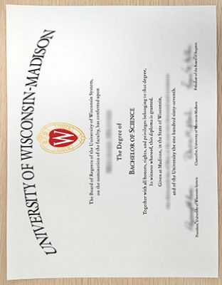 University of Wisconsin Madison Fake Degree 312x400 Samples