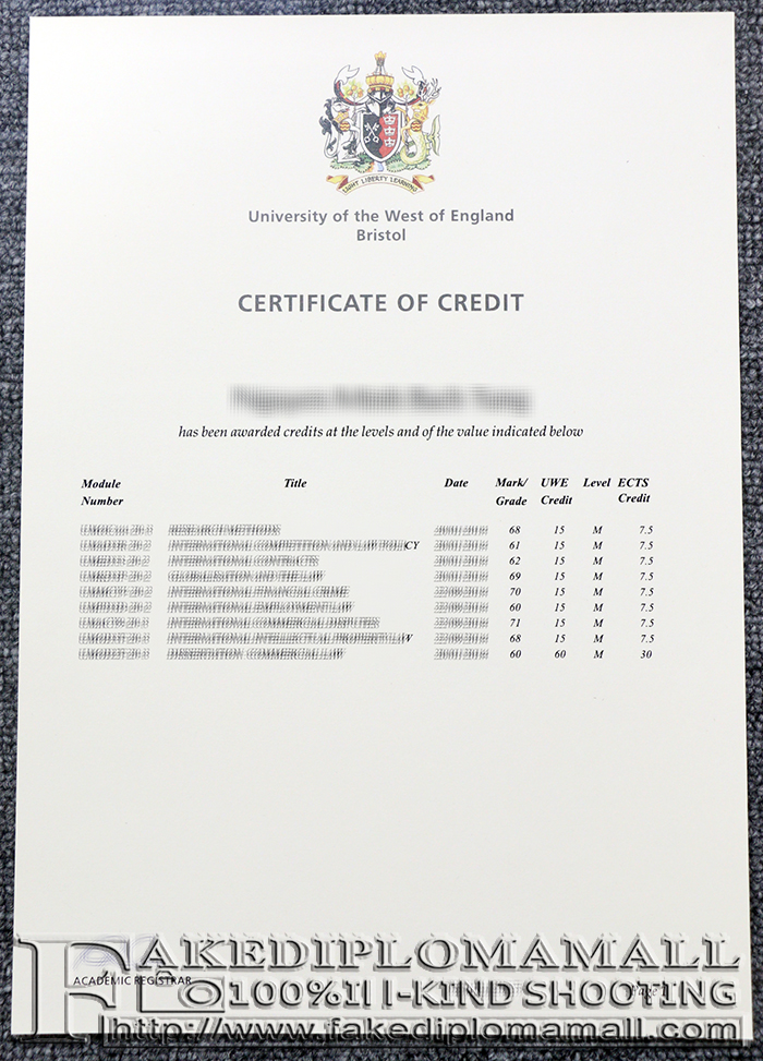 University of the West of England Fake Transcript University of the West of England Bristol Transcript, Buy Academic Transcript Online