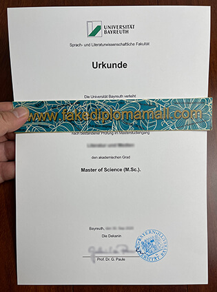 How to Buy the Universität Bayreuth Fake Diploma in Germany
