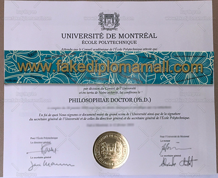 Université de Montréal Fake Degree Univérsity de Montréal Diploma, Where to Buy a Fake Montreal Degree
