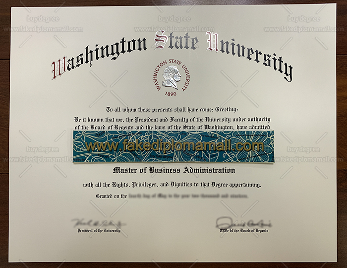 Washington State University Fake Diploma