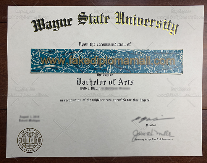 Wayne State University Fake Diploma 700M 1 How To Buy Wayne State University Fake Diploma, Fake WSU Degree Sample