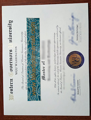 Western Governors University Fake Degree Certificate For Sale