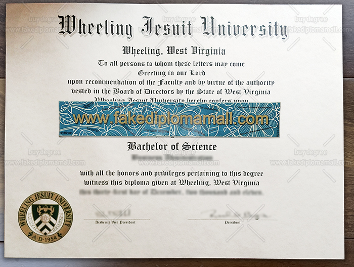 Wheeling Jesuit University Fake Diploma Where To Buy WJU Fake Degree Certificate?