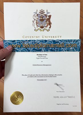 Coventry University Fake Degree in Business Management