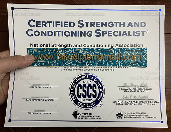 Fake CSCS Certificate Fake CSCS Certificate, The Most Valuable Certificate In The Fitness Field?