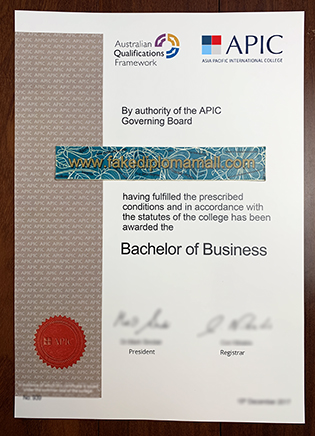 APIC Fake Diploma – Buy Asia Pacific International College Business Degree in Brisbane