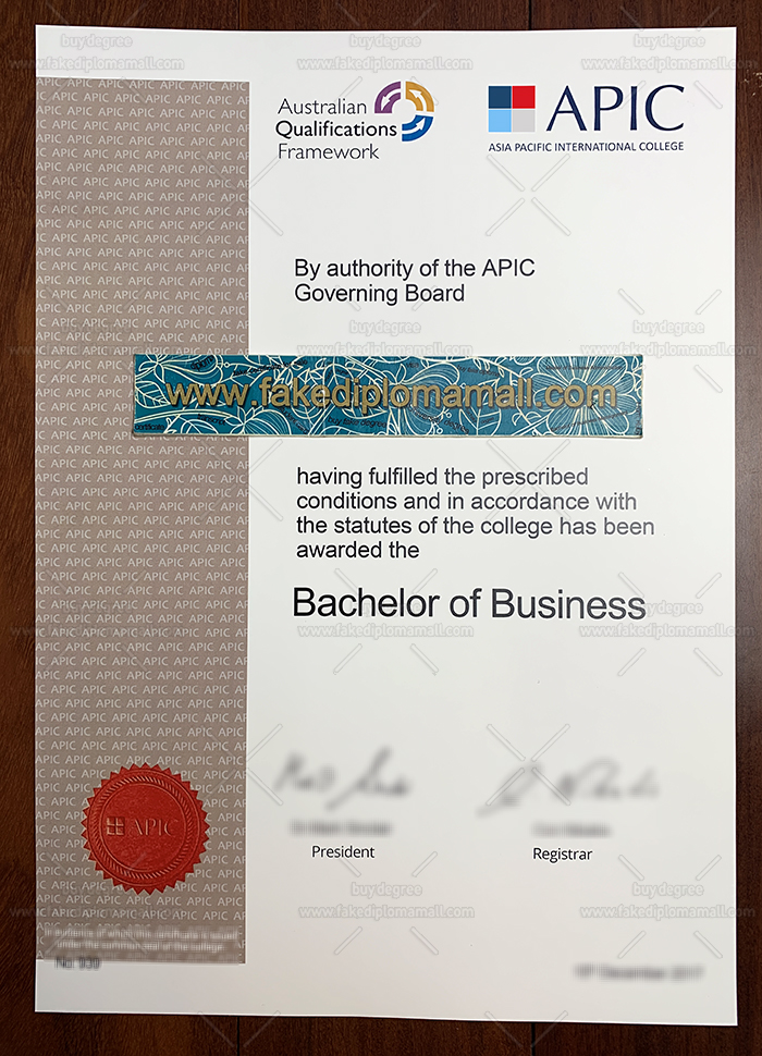 Asia Pacific International College Fake Diploma APIC Fake Diploma Buy Asia Pacific International College Business Degree in Brisbane