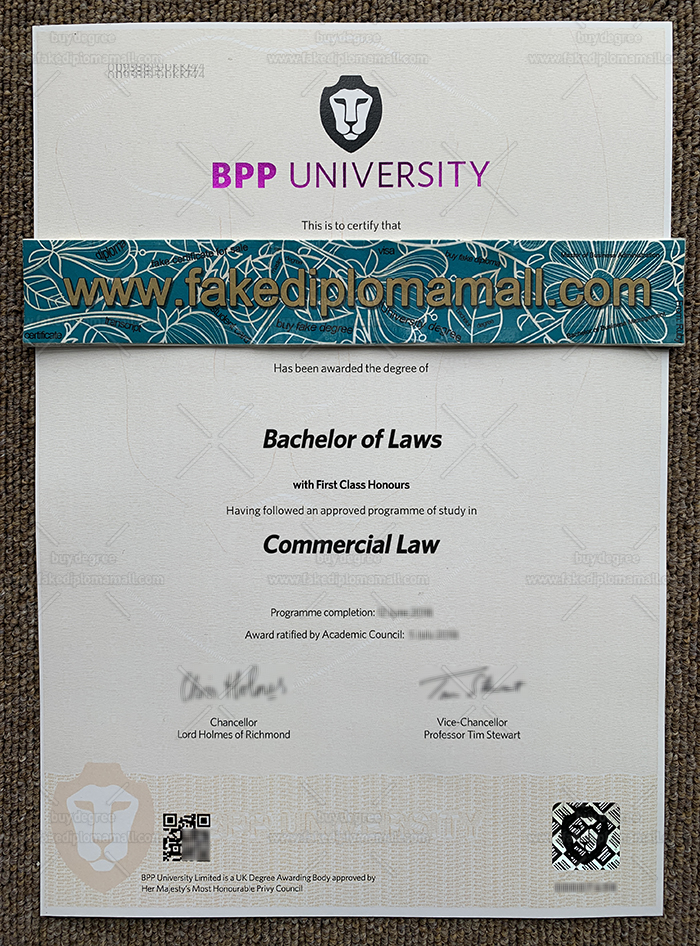 BPP University LLB Diploma What Kind of Diploma Is The BPP University LLB Degree Certificate?