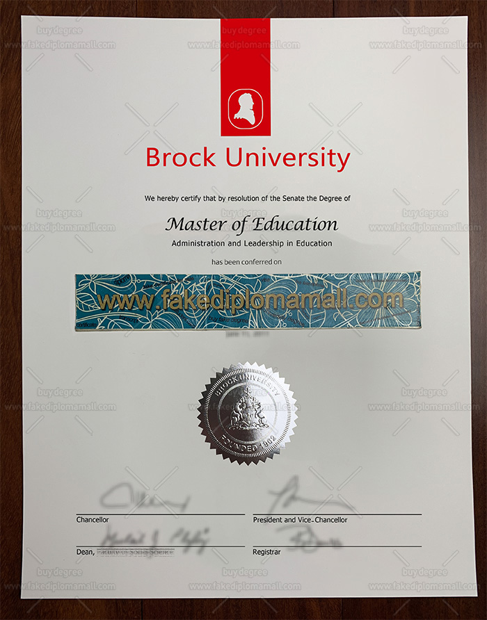 Brock University Fake Diploma 1 Buy Brock University Fake Diploma, Fake Brock University Degree Certificate