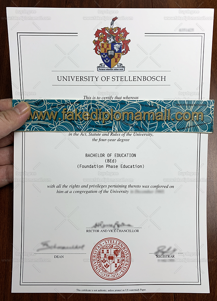 University of Stellenbosch Fake Diploma 1 Using The Stellenbosch University Fake Diploma Go Abroad.