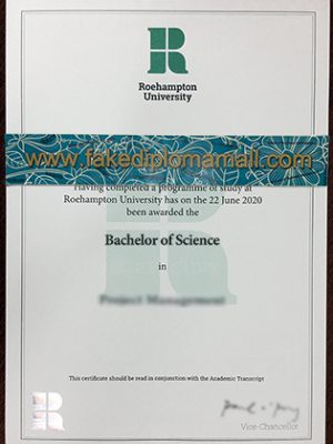 Roehampton University BSc Degree Certificate 2 300x400 Samples