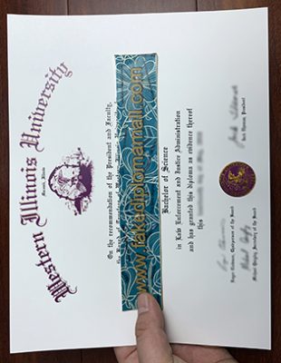 Western Illinois University Degree Certificate 310x400 Samples