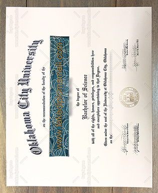 Oklahoma City University Degree Certificate 1 Samples