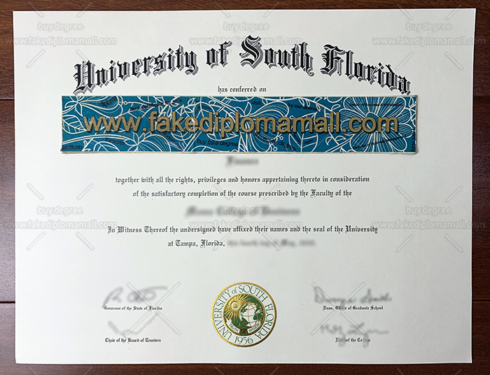 University of South Florida Fake Diploma University of South Florida Fake Diploma