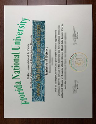 Florida National University Degree Certificate 311x400 Samples