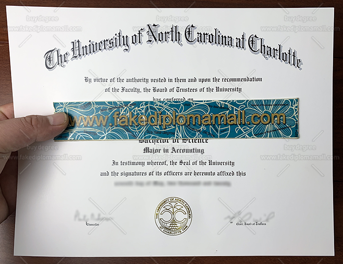 UNC Charlotte Fake Diploma What To Do If I Want to Buy A Fake UNC Charlotte Diploma?