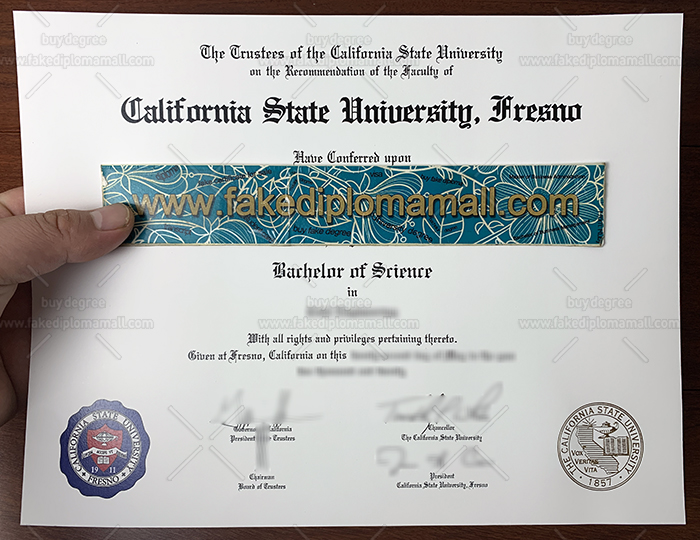 CSU Fresno Fake Diploma Cal State Fresno Fake Diploma, Fresno State University Degree Certificate