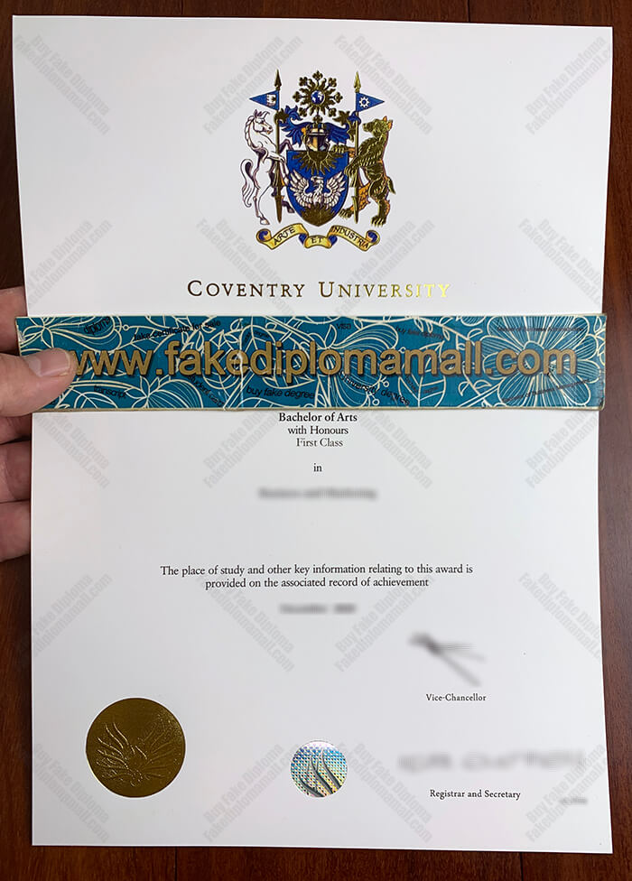 Coventry University Bachelor of Arts Degree