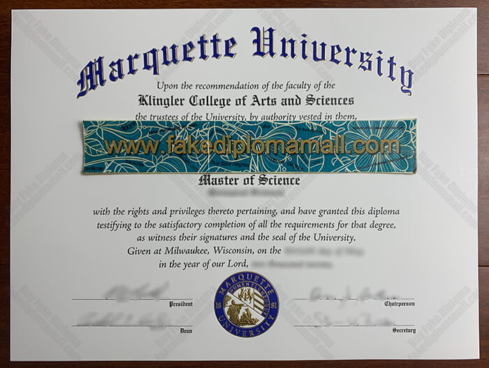 Marquette University Fake Diploma Buy the Fake Marquette University Diploma in Wisconsin