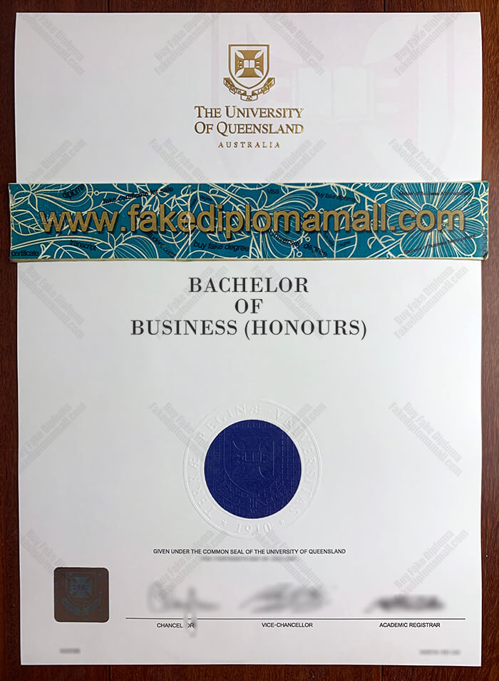 The University of Queensland Fake Diploma