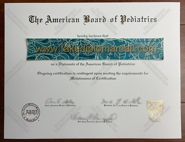 ABP Fake Certificate, ABP Diploma