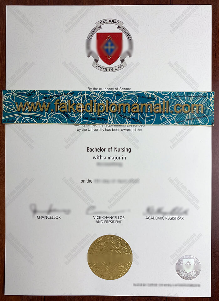 ACU Fake Diploma, Australian Catholic University Nursing Diploma