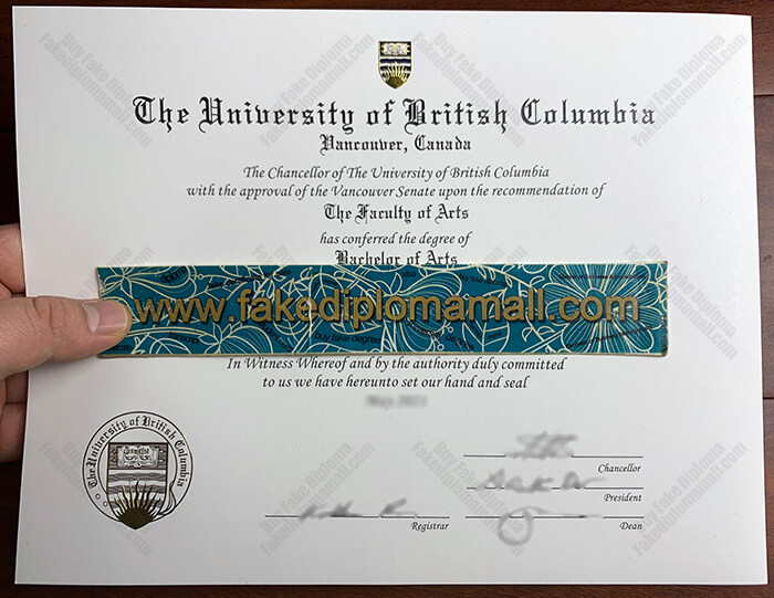UBC Fake Diploma