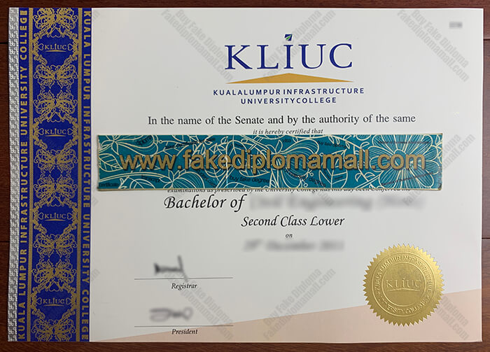 KLIUC Fake Diploma How Fast Can I Get the KLIUC Fake Diploma?