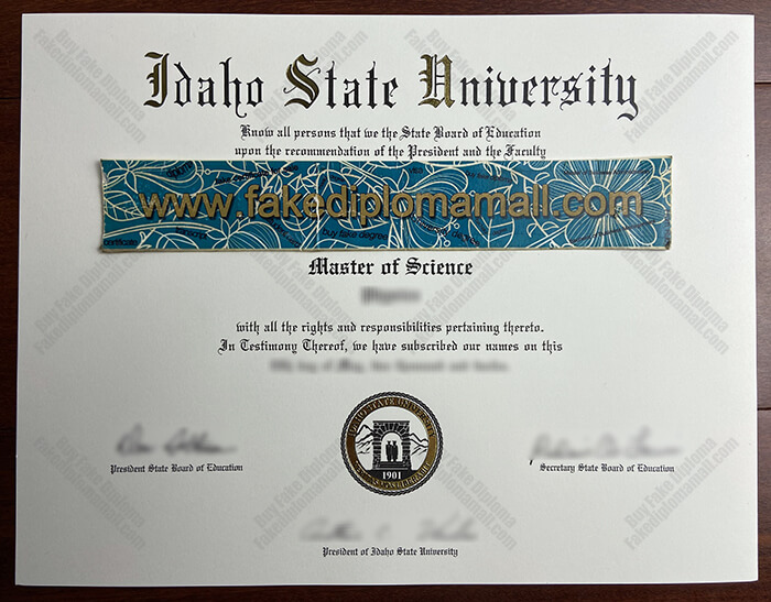 Idaho State University Fake Diploma How to Buy the Idaho State University Fake Diploma?