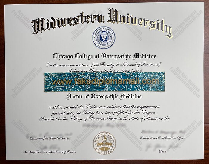 Midwestern University Fake Diploma, MWU Fake Degree