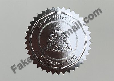 Brock University Silver Seal 400x284 Emblems
