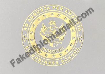 EU Business School Golden Seal