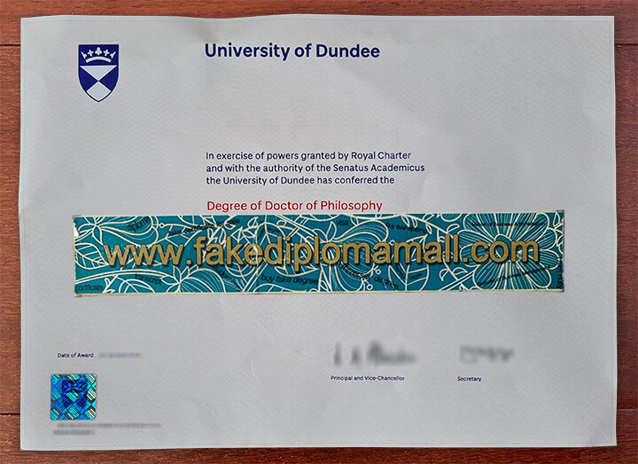 University of Dundee Fake Diploma