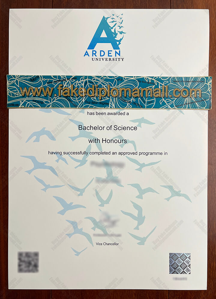 Arden University Fake Diploma