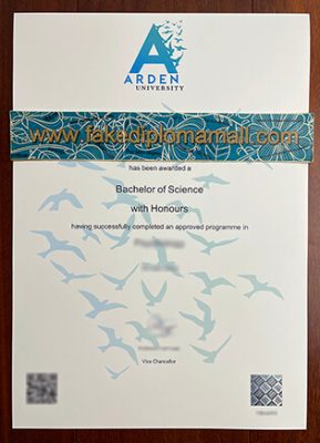 High Quality of the Arden University Fake Diploma