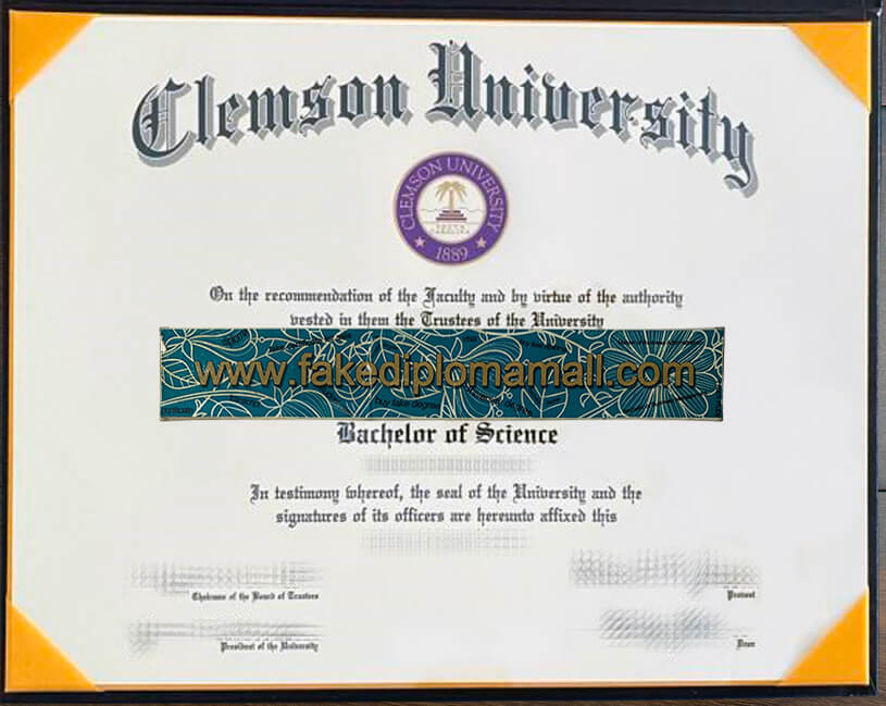 Clemson University Fake Diploma