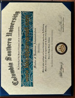 Columbia Southern University Fake Degree 308x400 Samples