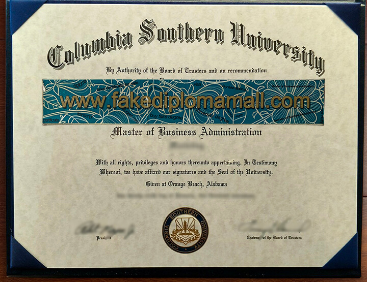 Columbia Southern University Fake Diploma