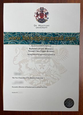 De Montfort University BSc Degree 290x400 Samples