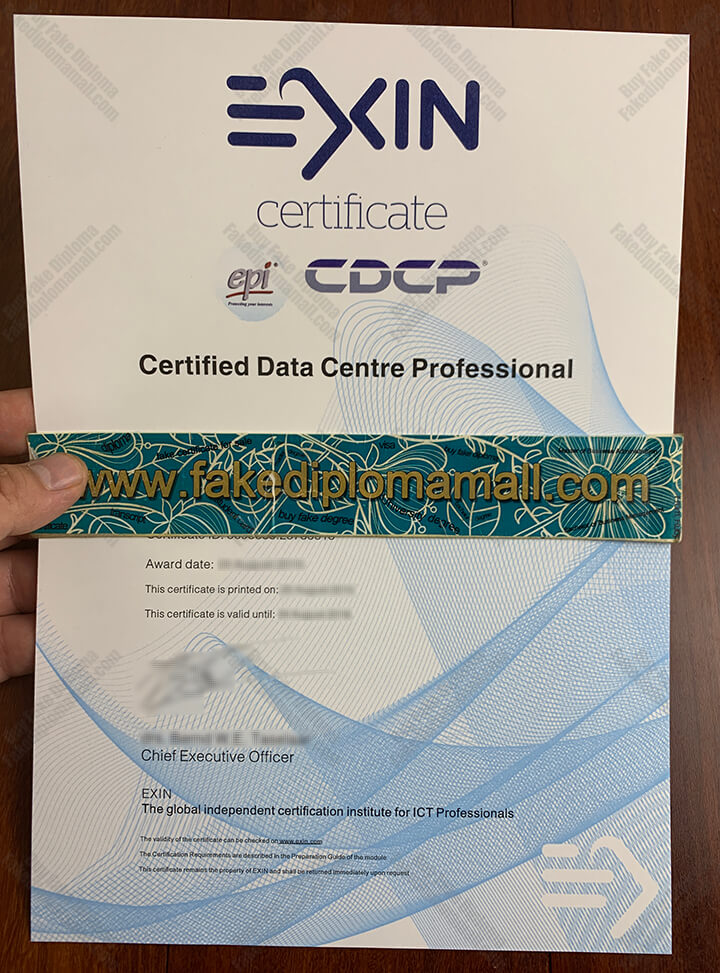 EXIN Fake Certificate Where to Buy EXIN Fake Certificate, CDCP Certificate